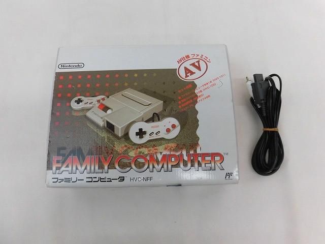 中古品 ゲーム ファミコン 本体 AV仕様 HVC-NFF 箱付き AVケーブル付き 動作品