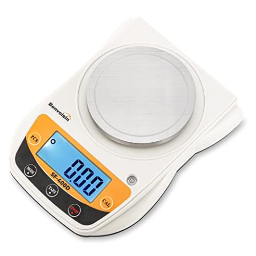 Bonvoisin デジタルはかり 電子スケール 600g 0.01g 計量皿寸法：Φ10.7cm 計量器 電子はかり 精密はかり 学校 宝石店 乾電池式（電池別売り）/アダプター両用 日本語マニュアル付きkk 1bd882ff