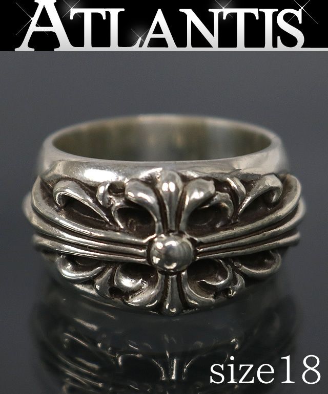 CHROME HEARTS 銀座店 クロムハーツ フローラルクロス リング 指輪 メンズ シルバー SV925 約18号 103067