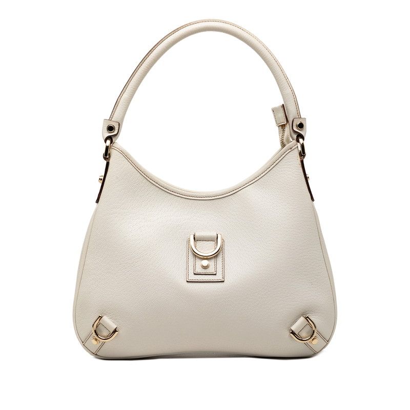 グッチ アビー ワンショルダーバッグ 130738 ホワイト レザー レディース GUCCI【240-68344】