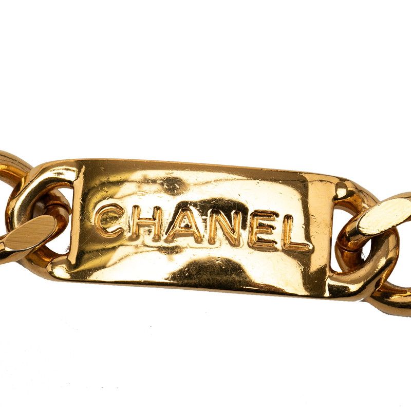 美品 シャネル ココマーク RUE CAMBON チェーンベルト メッキ レディース CHANEL 【1-0262603】 CHANEL - 美品 シャネル ココマーク RUE CAMBON チェーンベルト メッキ
