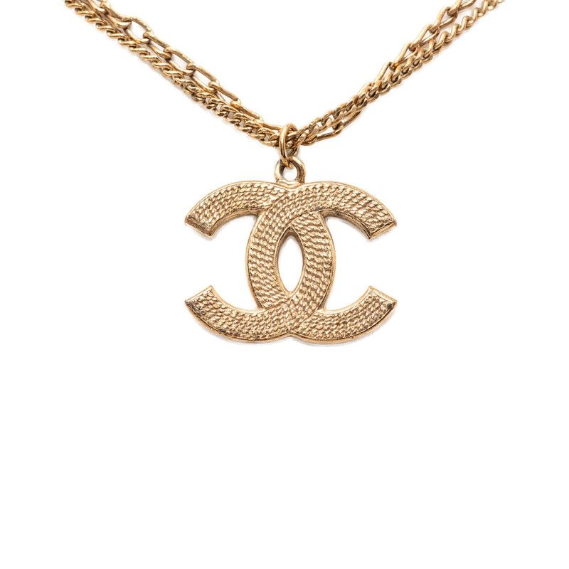 シャネル ココマーク チェーン ペンダントネックレス 06P ゴールド メッキ レディース CHANEL【1-0268677】