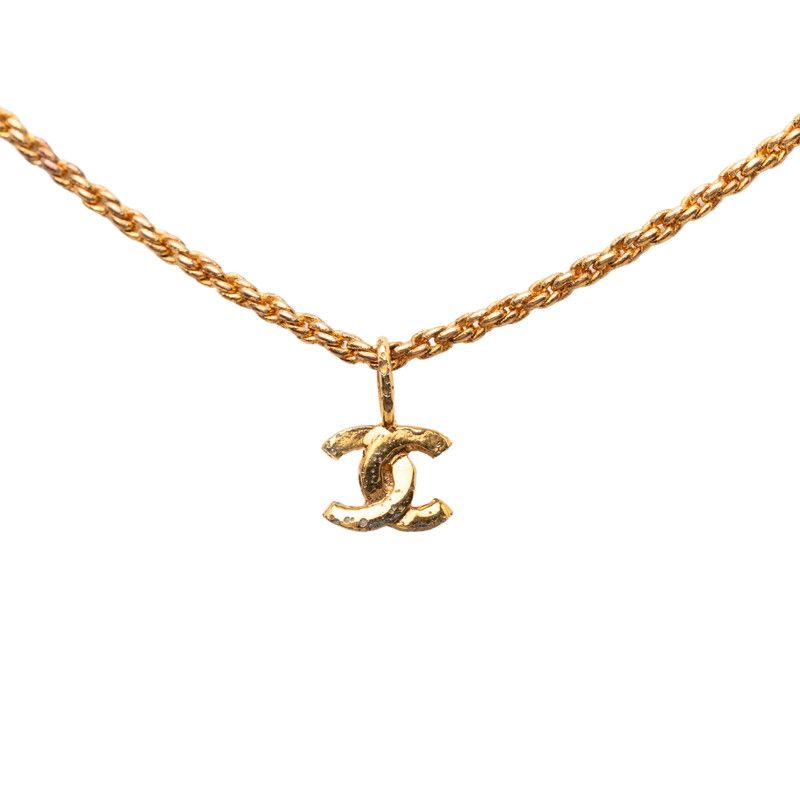 シャネル ココマーク チェーン ペンダント ネックレス ゴールド メッキ レディース CHANEL【1-0268696】