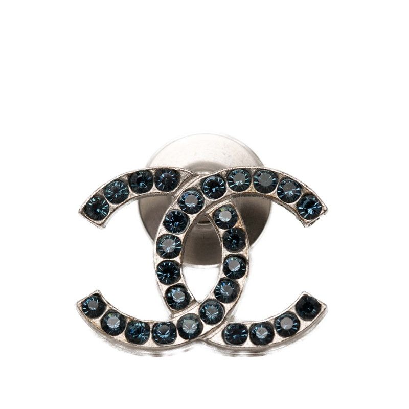 シャネル ココマーク ロゴ ピンブローチ 04A刻印 シルバー メタル ラインストーン レディース CHANEL【1-0268699】 20,860円
