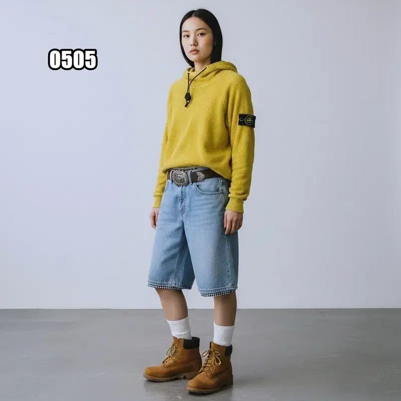 L ストーンアイランド シグネチャー ワッペン フリース フーディー Tシャツ
