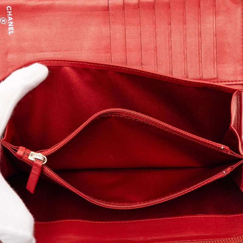 美品【CHANEL】シャネル カメリア 濃赤色 長財布 楽天市場】シャネル 長財布 レッド カメリアの通販