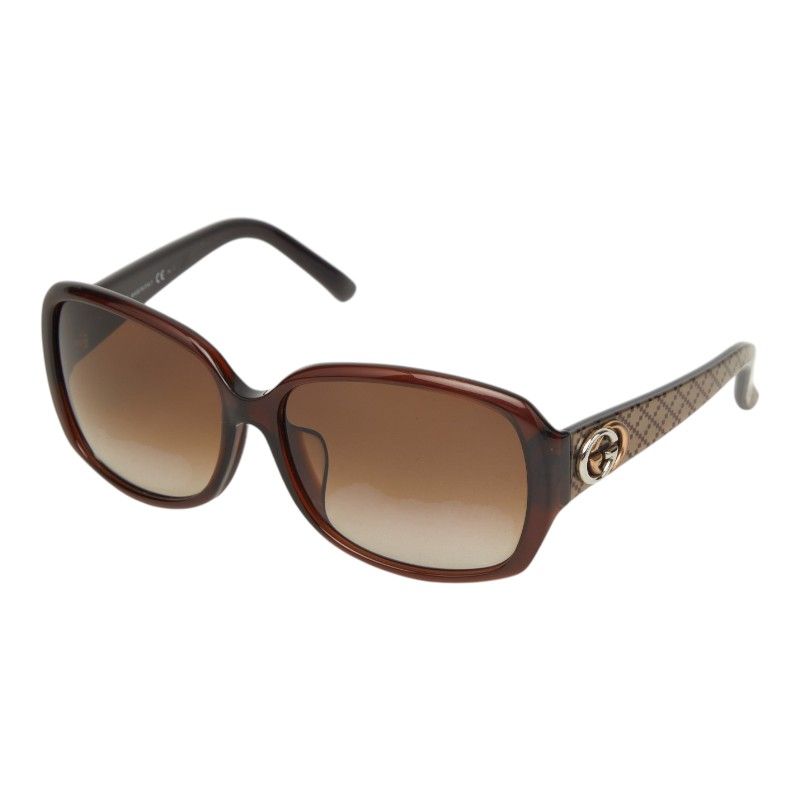 グッチ インターロッキングG サングラス GG3178/K/S ブラウン プラスチック レディース GUCCI【1-0270401】