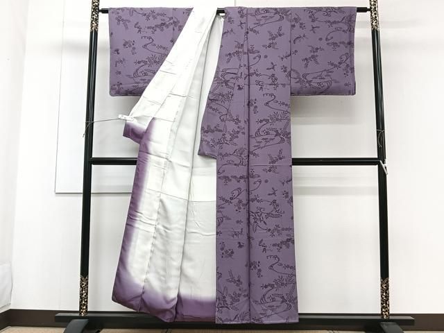 平和屋着物●豪華振袖　手描き　花丸文　暈し染め　正絹　逸品　AABH7040ck 平和屋着物○豪華振袖 総絞り 駒刺繍 草花丸文 黒地 金彩 正絹 逸品