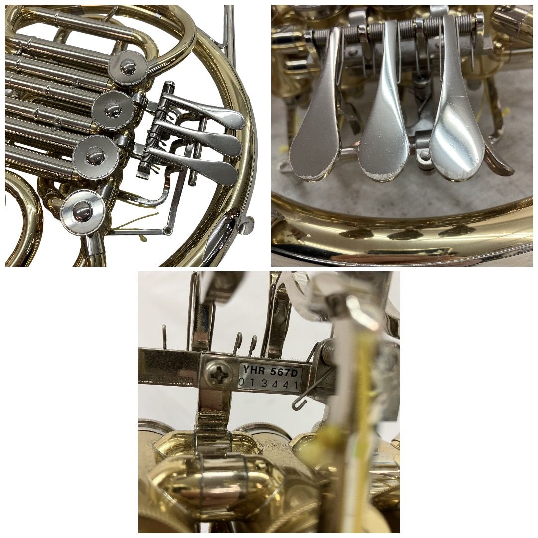 YAMAHA YHR-567D フレンチホルン ハードケース付 管楽器 ヤマハ 中古