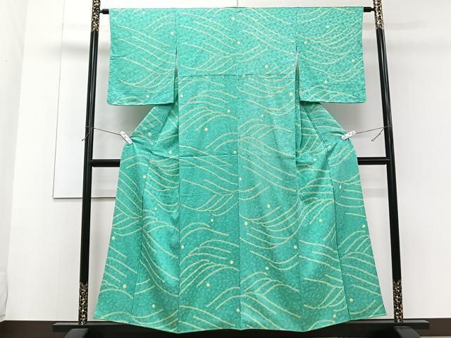 平和屋着物●上質な小紋　絞り　舞蝶文　正絹　逸品　AABH0647fy heiwaya-2025_czaa3546