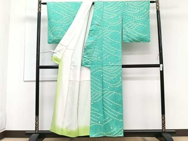 平和屋着物●上質な小紋　絞り　ますいわ屋扱い　正絹　逸品　未使用　AABF0019ph 平和屋着物○上質な小紋 絞り ますいわ屋扱い 正絹 逸品 未使用