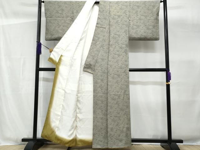 平和屋着物●伝統工芸士　橋本六郎　江戸小紋　鮫小紋柄　正絹　逸品　AABF0742fy 平和屋着物○本草木染作家 圓啓 江戸小紋 鮫小紋柄 正絹 逸品 未使用