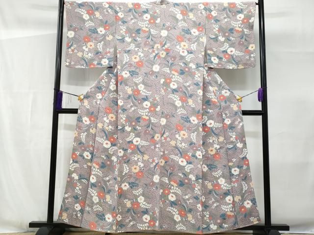 平和屋着物▽上質な小紋　単衣　辻が花　正絹　逸品　AABA7503fy 楽天市場】平和屋着物▽上質な小紋 単衣 作家物 草花文 正絹 逸品