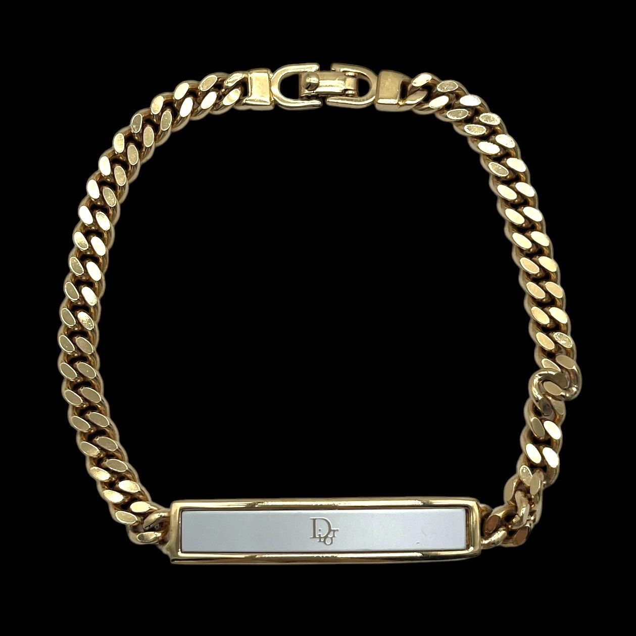 Christian Dior クリスチャンディオール ブレスレット ロゴプレート