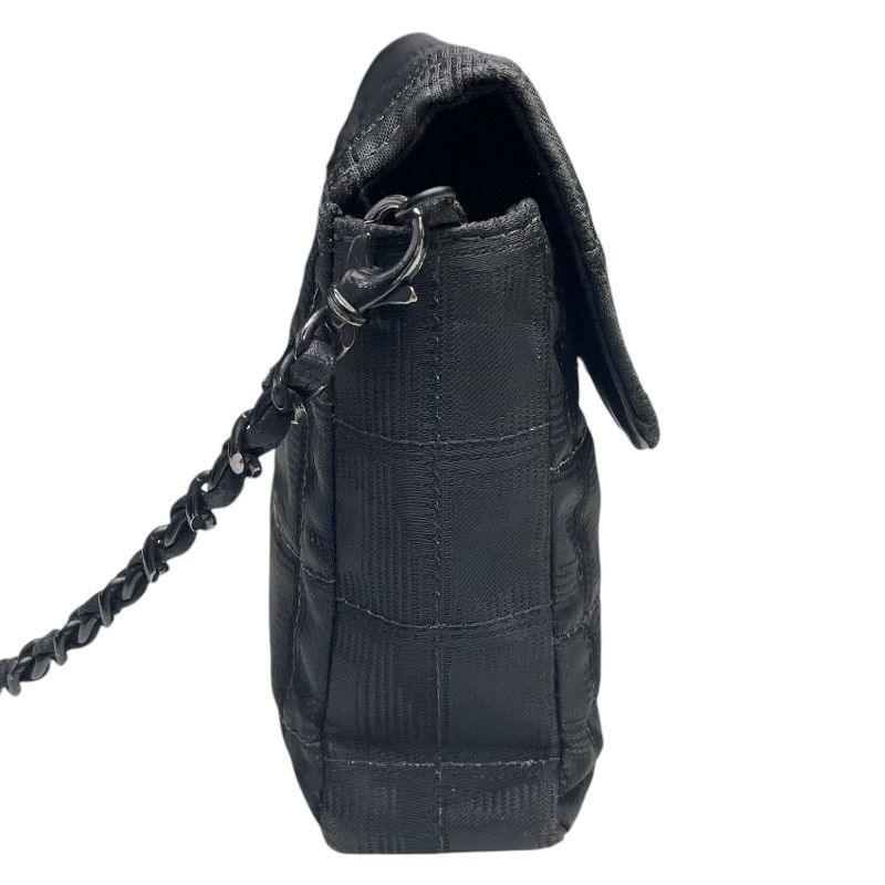 シャネル CHANEL ニュートラベルラインフラップバッグ A15316 ブラック ナイロンジャガード レディース ショルダーバッグ シャネル CHANEL ニュートラベルラインフラップバッグ A15316 ブラック ナイロンジャガード レディース ショルダーバッグ