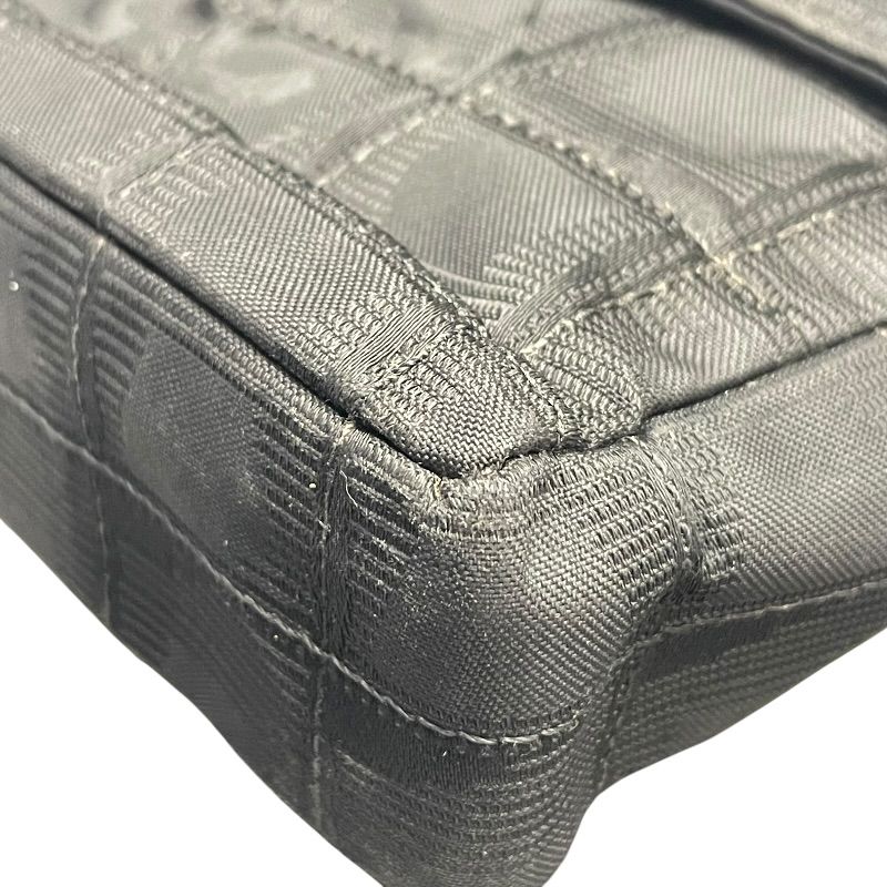 シャネル CHANEL ニュートラベルラインフラップバッグ A15316 ブラック ナイロンジャガード レディース ショルダーバッグ シャネル CHANEL ニュートラベルラインフラップバッグ A15316 ブラック ナイロンジャガード レディース ショルダーバッグ