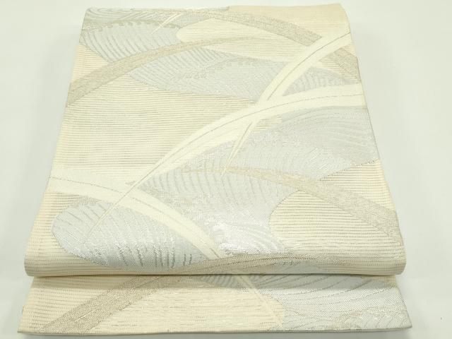 平和屋着物＊夏物　六通柄袋帯　立波芝草文　金銀糸　正絹　逸品　CABF4642rv