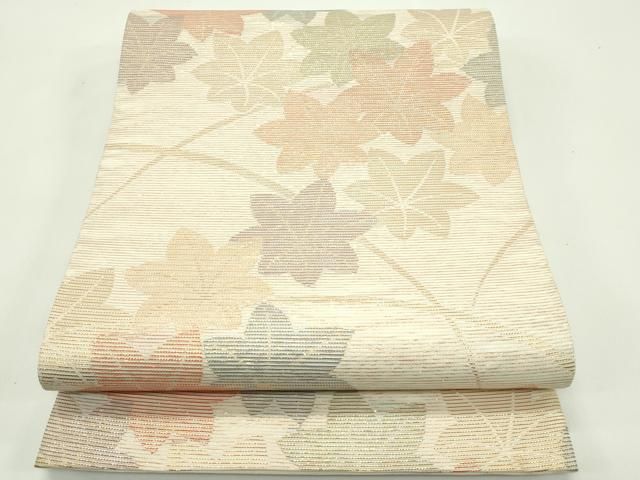 平和屋着物＊夏物　六通柄袋帯　桐　金糸　正絹　逸品　CABF4645rv