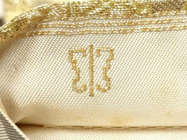 平和屋着物●西陣　川島織物　六通柄　本袋帯　菊唐草文　金銀糸　正絹　逸品　CABG9022hy
