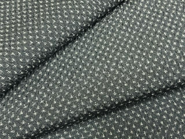 平和屋着物●男性　お召　蚊絣　正絹　逸品　AABI1496fy