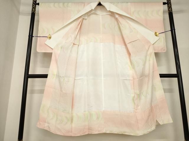 平和屋着物●長襦袢　無双仕立て　横段文　正絹　逸品　AABH8447ck 平和屋着物○長襦袢 無双仕立て 横段文 暈し染め 正絹 逸品 AABD9387ck