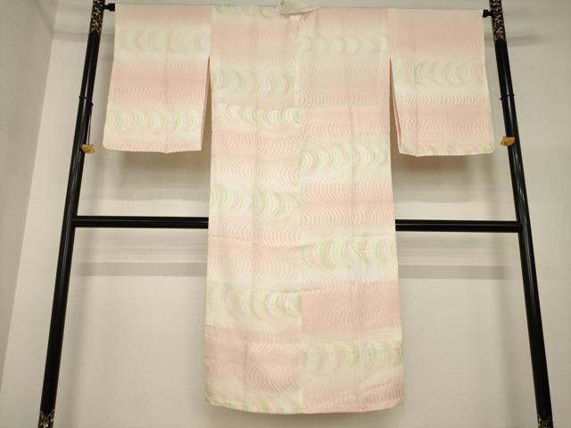 平和屋着物○長襦袢 無双仕立て 流水文 暈し染め 正絹 逸品 未使用