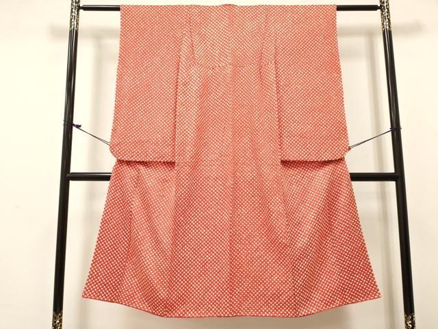 平和屋着物[]七五三　女の子　７歳　祝着　四つ身　総絞り　逸品　DABE7081ma