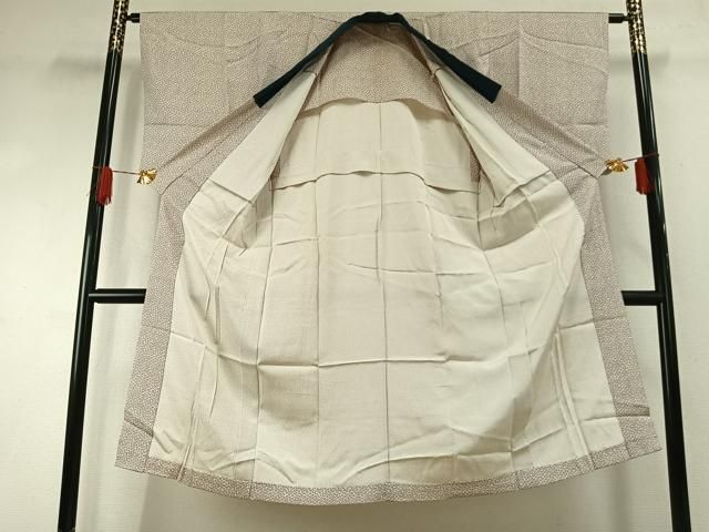 メンズ 平和屋着物○男性 長襦袢 無双仕立て 蝶尽くし 正絹 逸品