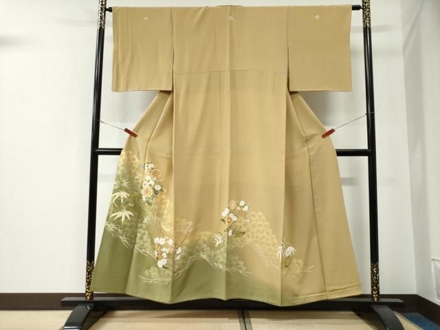 平和屋着物●創業460年・千總 色留袖 松竹梅 暈し染め 金彩 小田急百貨店扱い 正絹 逸品 CABE3125yc
