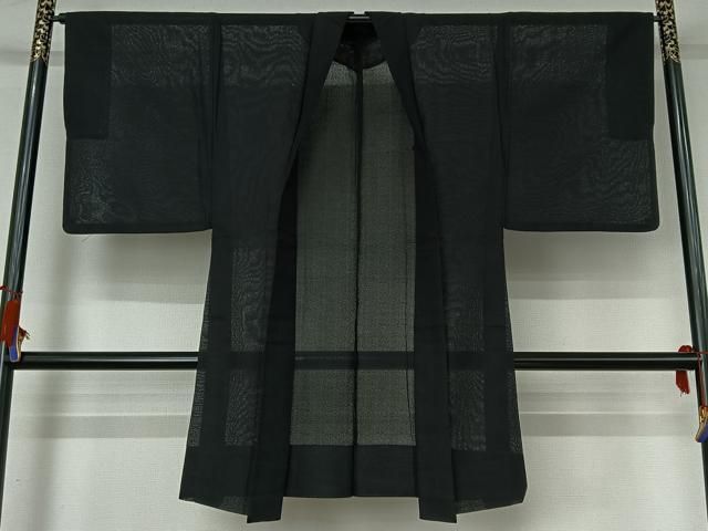 送料無料】平和屋着物○男性 長襦袢 袷 紬地 器物文 正絹 逸品