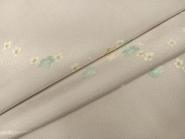 平和屋着物●上質な小紋 舞花文 暈し染め 正絹 逸品 AABI3055ph