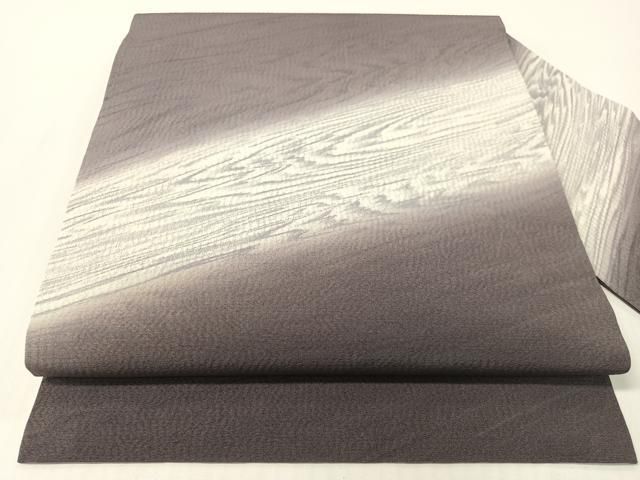 平和屋着物●九寸名古屋帯 杢目文様 正絹 逸品 CABG1718vp