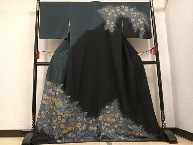 平和屋着物●訪問着 辻が花 暈し染め 金銀彩 正絹 逸品 AABI3000ph