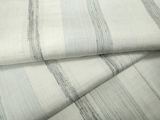平和屋着物●上質な紬　縞　正絹　逸品　CABF3487ut