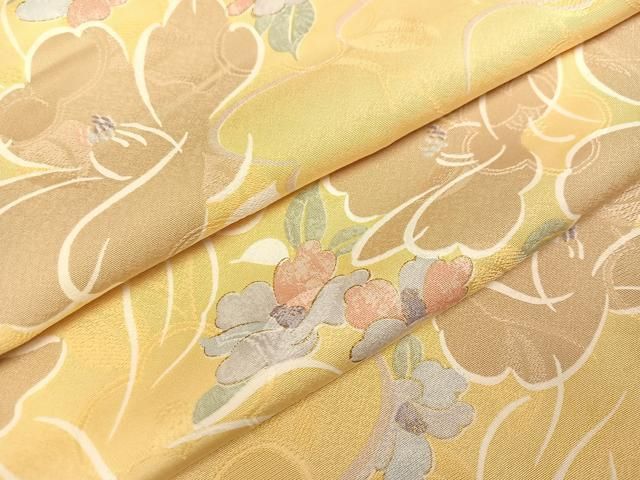 平和屋着物●上質な小紋　花尽くし　正絹　逸品　AABI2983ph