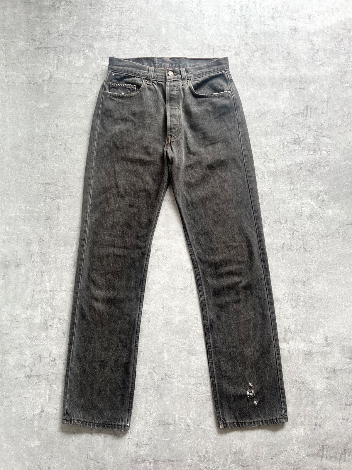 80's Levi's 501 black denim pants made in U.S.A. リーバイス ブラック デニム パンツ 先染め USA製