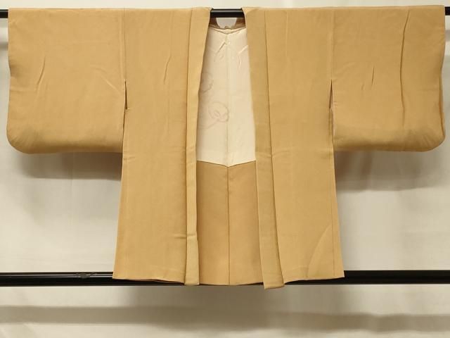 平和屋着物＃羽織　色無地　萱草色　鬼しぼ縮緬　正絹　逸品　CABF8883in 13,286円