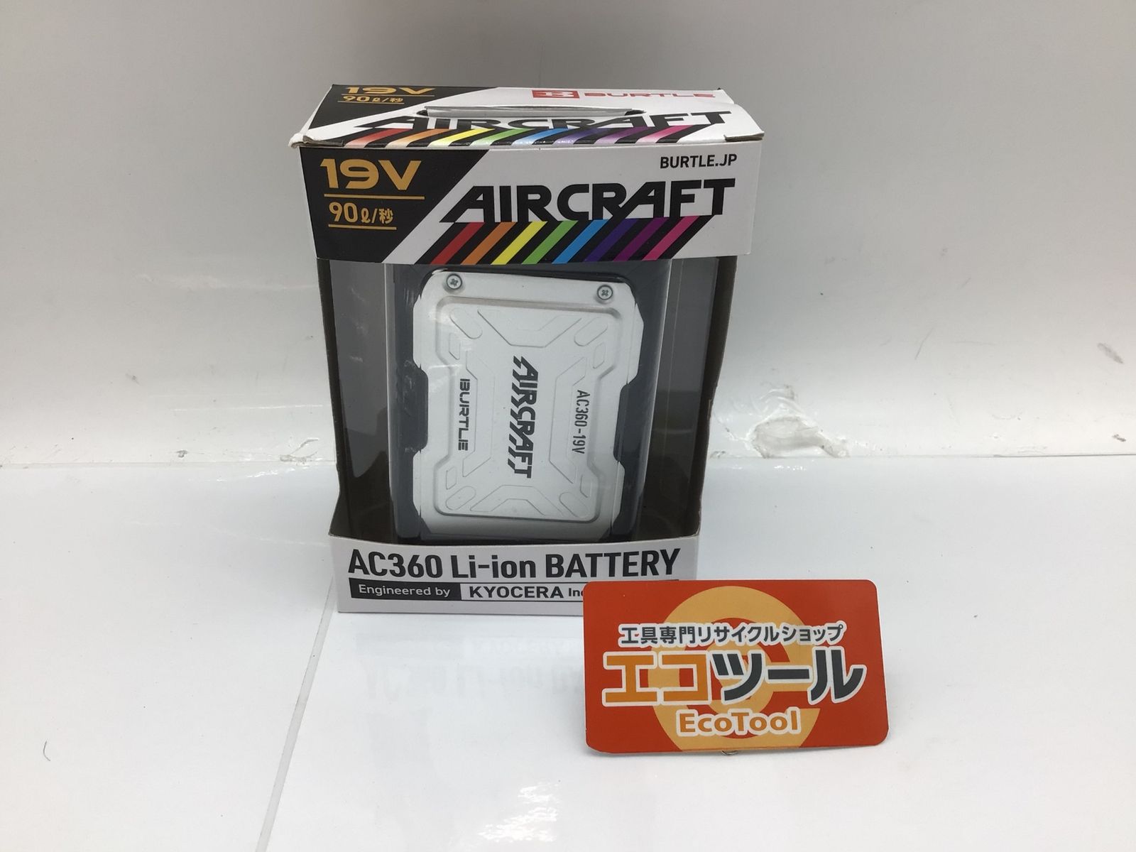 未使用】BURTLE/バートル AC360 ☆ 19Vバッテリー [ブラック 