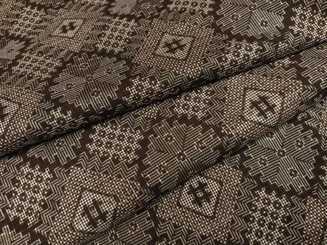 平和屋着物●本場大島紬　龍郷絣　正絹　逸品　未使用　AABH8310ph