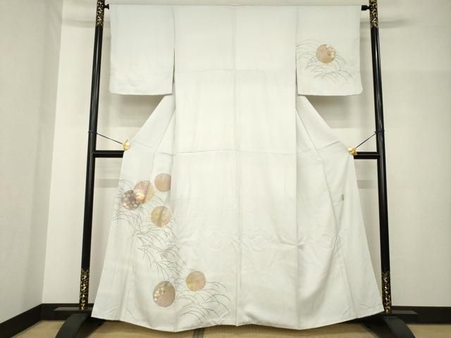 平和屋着物●金彩友禅　卓越技能者・名工・和田光正　訪問着　花丸文　金彩　正絹　逸品　AABH7017ck