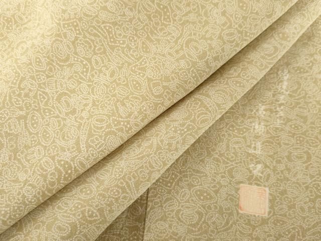 平和屋着物●伝統工芸士　廣瀬雄望　江戸小紋　吉祥柄　正絹　逸品　AABH3780cs