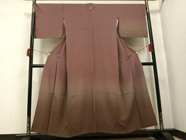 平和屋着物●訪問着　霞文　暈し染め　正絹　逸品　AABH6868ph