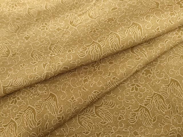 平和屋着物●江戸小紋　鳳凰更紗花唐草文　正絹　逸品　AABH3723cs