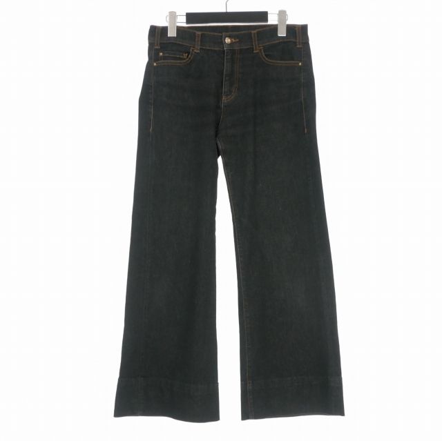 エンポリオアルマーニ EMPORIO ARMANI レギュラーフィット ワイドレッグデニムパンツ ジーンズ 28 ブラック 黒 6Z2J33 2D0VZ 国内正規