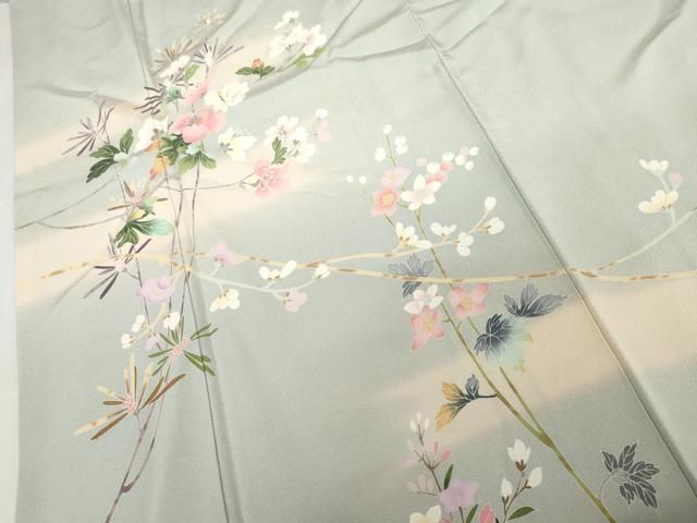 平和屋着物●上質な小紋　作家物　杢目地紋　暈し染め　鈴乃屋扱い　正絹　逸品　AABG4572fy 平和屋着物○上質な小紋 作家物 杢目地紋 暈し染め 鈴乃屋扱い 正絹