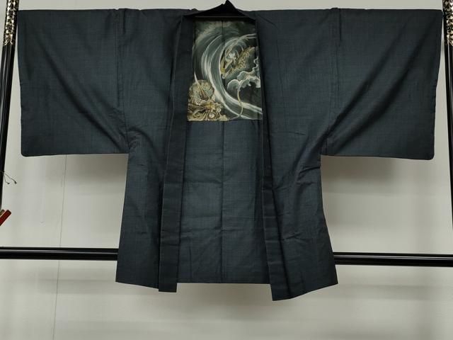 メンズ 平和屋着物○男性 本場大島紬 アンサンブル 100亀甲 総詰め