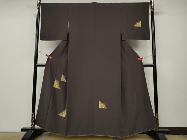 平和屋着物●訪問着 竹屋町刺繍 更紗花蝶文 金彩 やまと誂製 正絹 逸品 CABE6968ut
