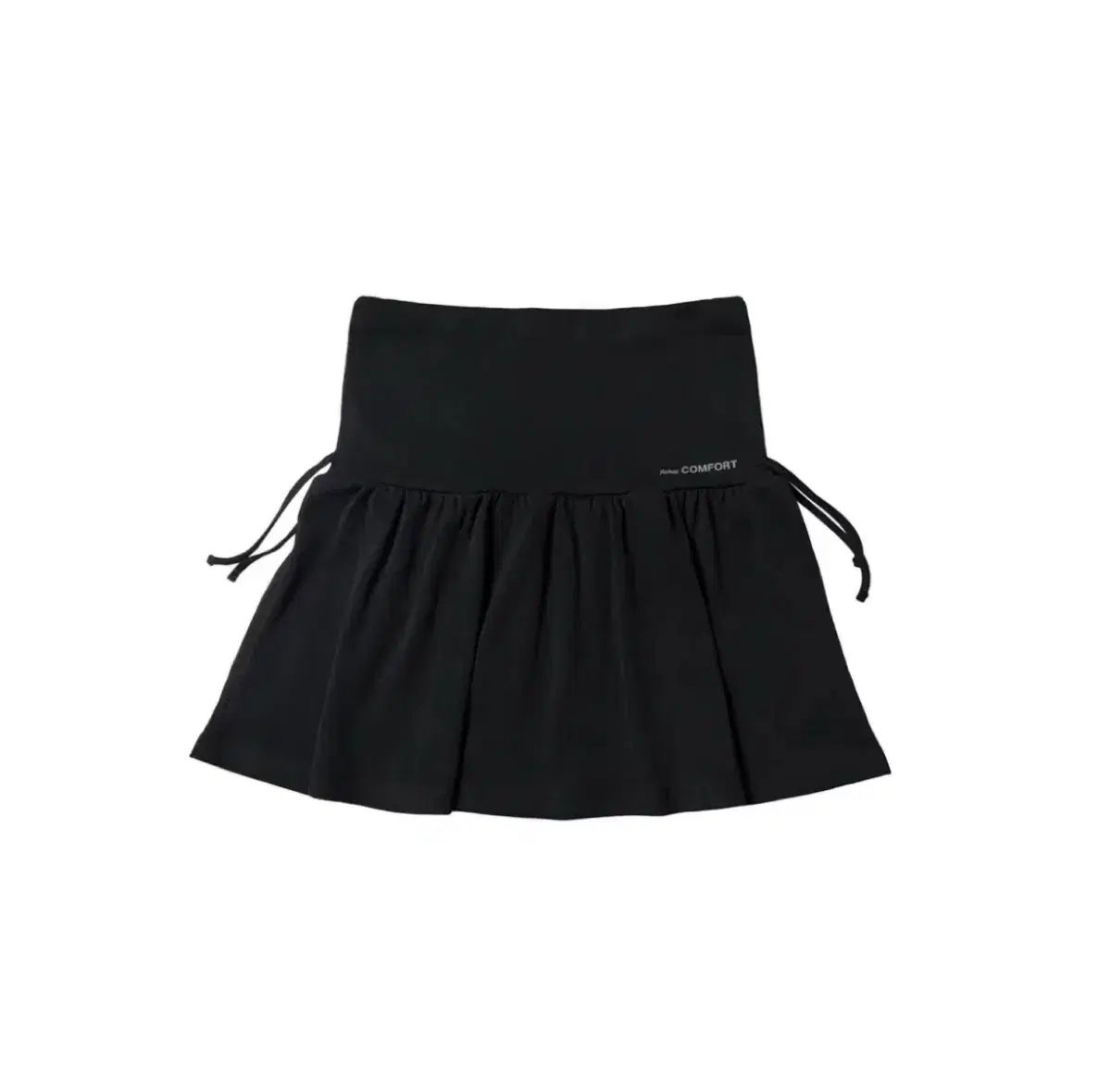 JiCHOI ジチョイ コンフォート 26-001 シャーリング スカート ブラック SHIRRING SKIRT