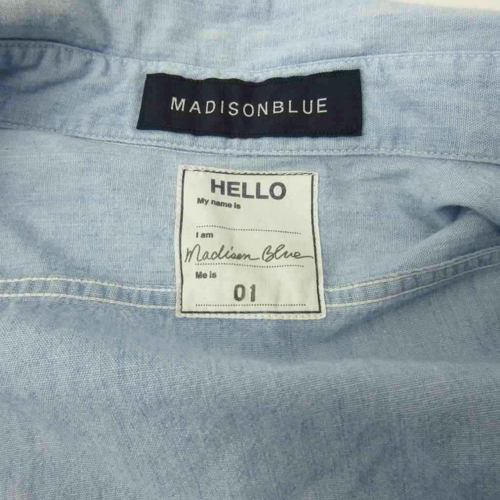 マディソンブルー MADISONBLUE 美品 ハンプトンシャンブレーシャツ
