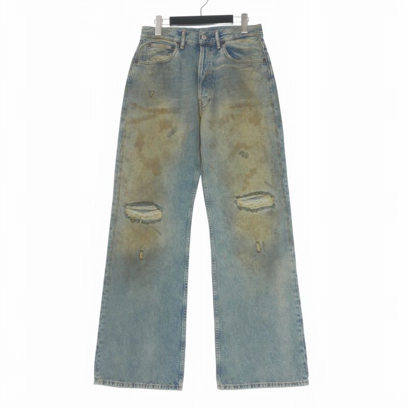 アクネ ストゥディオズ Acne Studios 26SS レギュラーフィットジーンズ デニムパンツ 32/32 インディゴ 2021M Penicillin 国内正規